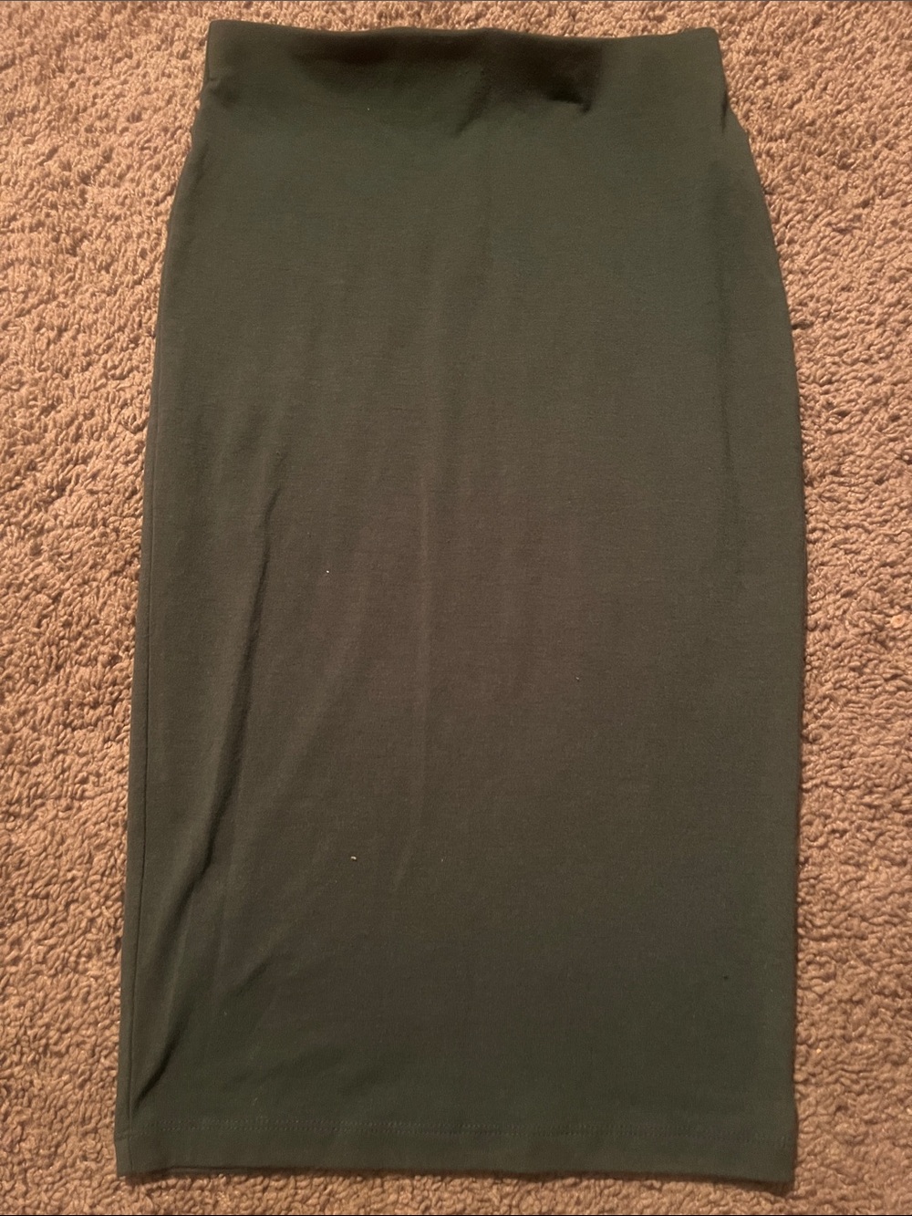 Forever 21 Dark Olive Fitted Pencil Skirt